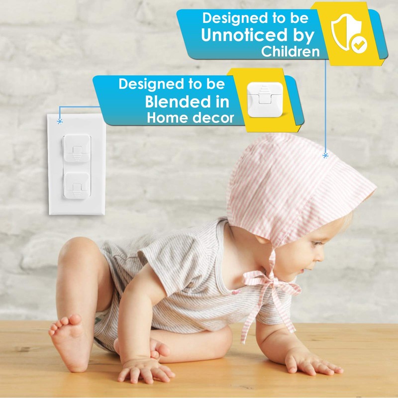 Outlet Covers Babepai 38-Pack White Child Proof Electrical Protector Safety