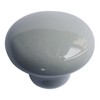 Perphin Ceramic Drawer Knobs, 12 Pack Grey Porcelain Cabinet Knobs