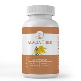 PURE ORIGINAL INGREDIENTS Acacia Fiber, (100 Capsules) Pure, No Additives Or Fillers, Lab Verified