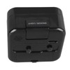 Small Clock Black Alarm Silent Minimalistic Design Snooze with Backlight