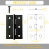 AxleCore 12 Pack 3 inch Black Door Hinges, Black Hinges