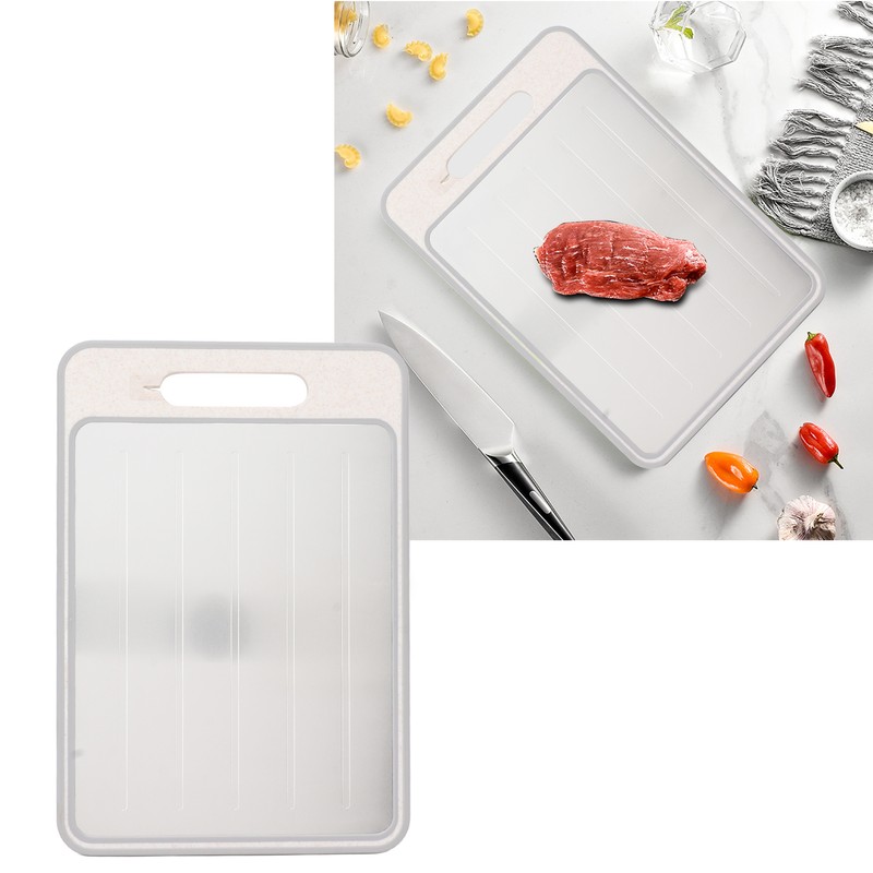 Double Sided Cutting Board Rapid Thawing and Grinding Plate with