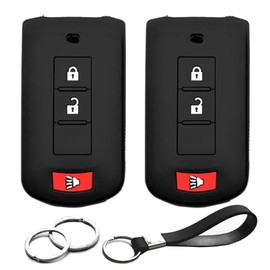 2-Pack Key Fob Cover Case for Mitsubishi Cars