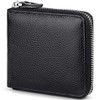 Huztencor Zipper Wallet Men Leather RFID Blocking Wallets for Men