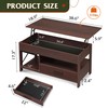 WLIVE Coffee Table, 39" Lift Top Coffee Table with Hidden