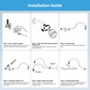 Hibbent All Metal Upgraded 18'' Shower Head Extension Arm, Shower