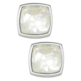 MENDEPOT Mother Pearl Cufflinks For Men With Box Formal Wear Dress Shirt Accessory (MDT)