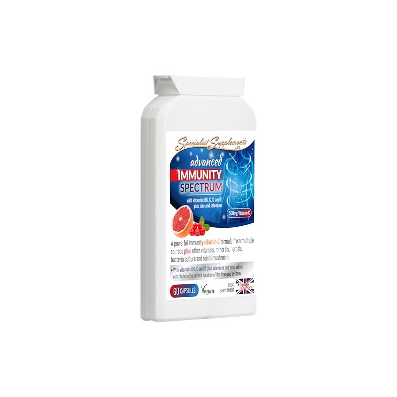 Advanced Immunity Spectrum, Vitamin C Formula with Vitamins B6, D,