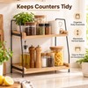 Countertop Organizer for Coffee & Kitchen Essentials – Wooden Storage
