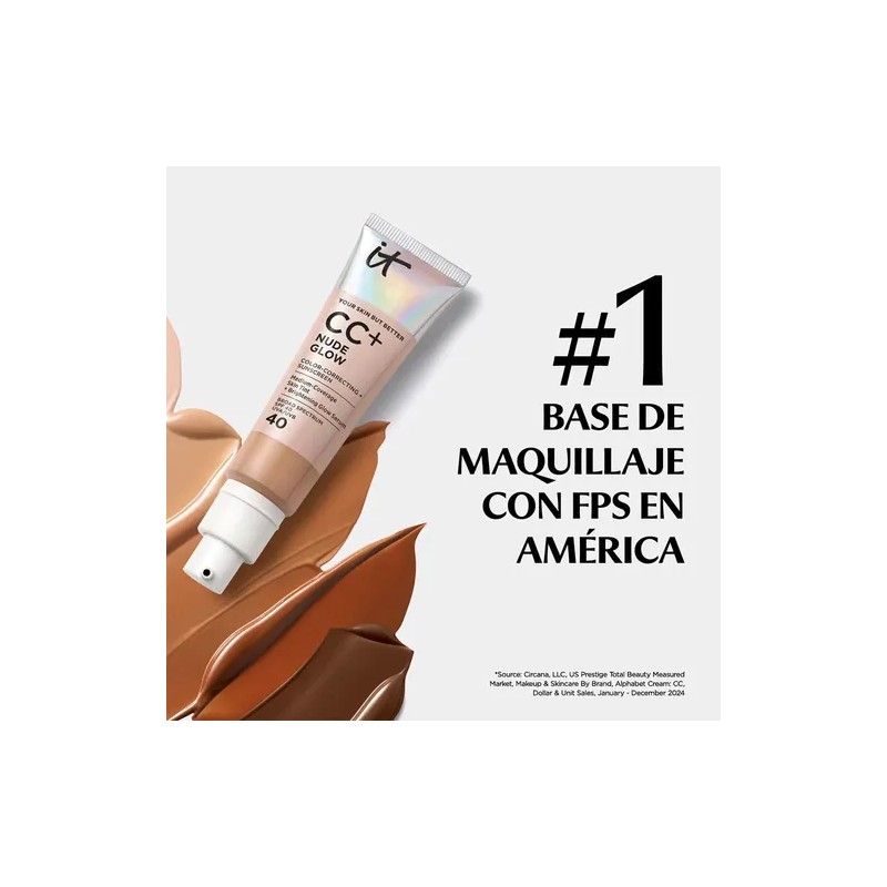 It Cosmetics CC Cream Nude Glow con Protector Solar FPS