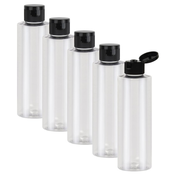 Chstarina 5 x 200 ml travel bottle set, plastic bottle,