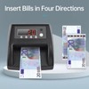 Mini UV Counterfeit Bill Detector EUR Money Counter Automatic Money