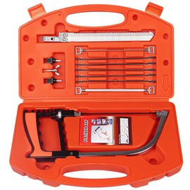 12pcs Multifunctional Coping Saw Set, 10” Hack Saws, Portable Handsaw, Steel/Diamond Saw Blades for Small DIY Woodworking Crafts Metal Ceramic Tile Plastic PVC Cutting Grinding