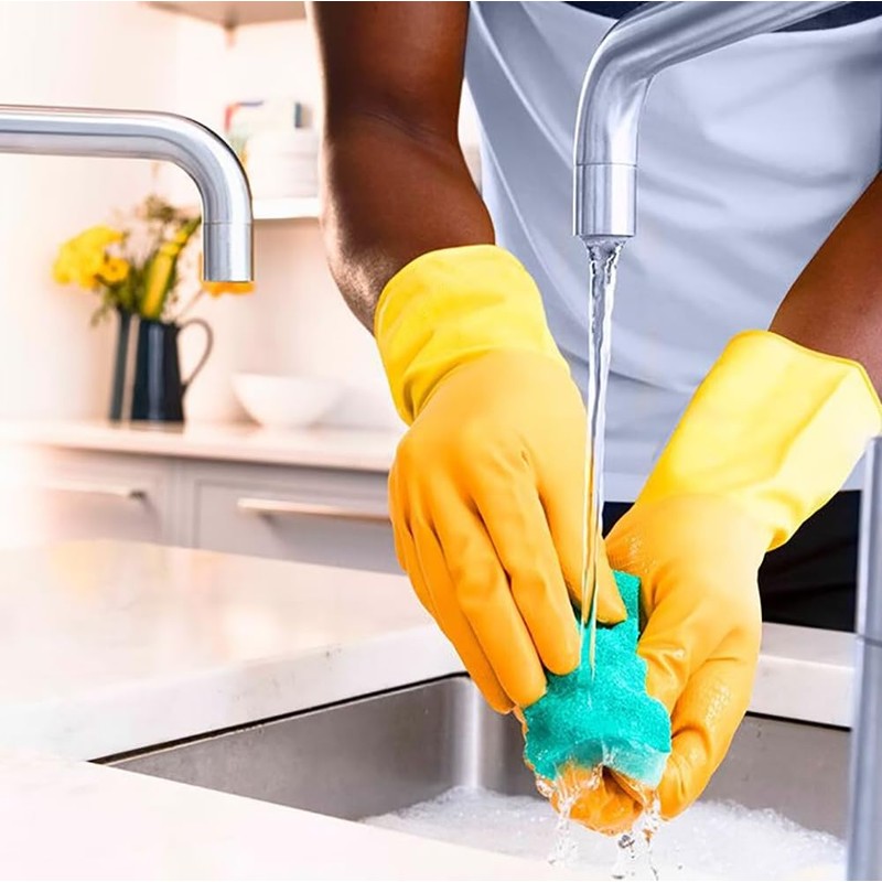 Welari Marigold 3 x 1pair Extra Life Kitchen Rubber Gloves