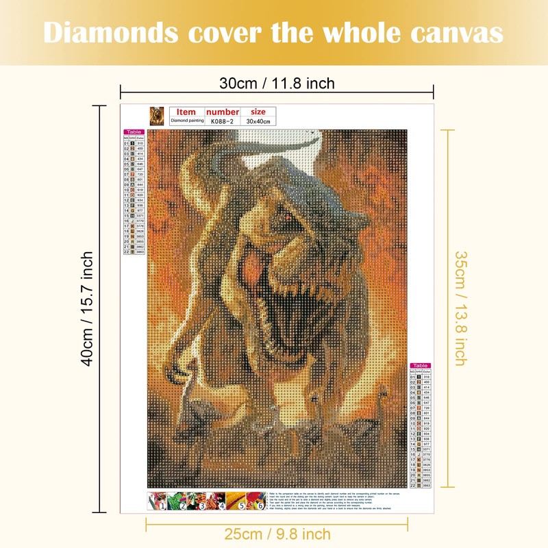 MXJSUA DIY 5D Diamond Painting Full Round Drill Kit Rhinestone