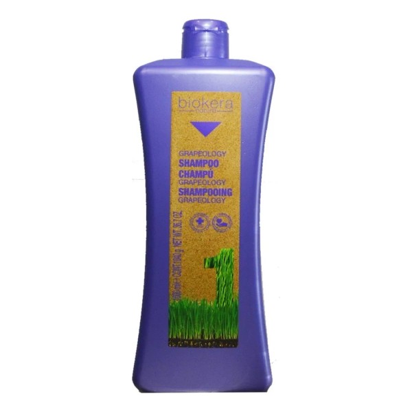 Salerm ® Biokera Shampoo Grapeology 1000ml Nutrición Brillo