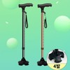 Elderly Cane Four Legged Grandmother Cane Sturdy Foldable cane