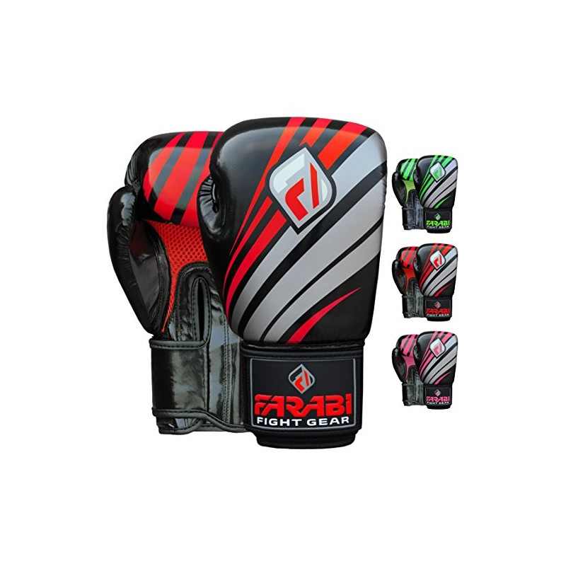 Farabi Boxing Gloves Training Sparring Punching Bag Focus Pads Training
