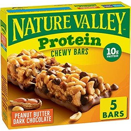 Nature Valley Protein Granola Bars, Peanut Butter Dark Chocolate, 5 ct (Pack of 8)