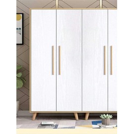 Wallpaper Self Adhesive Peel and Stick Wallpaper Removal Durable for Home Decoration Old Furniture Renovation Paper Waterproof Cabinet Furniture Wallpaper, White Wood