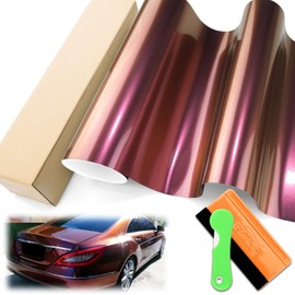 Super Gloss Metallic Burgundy Automotive Vinyl Wrap Car Vehicle Bubble Free Air Release 12"x60" (1FTx5FT)