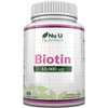 Biotin Hair Growth Supplement - 365 Vegan Tablets (Full Year