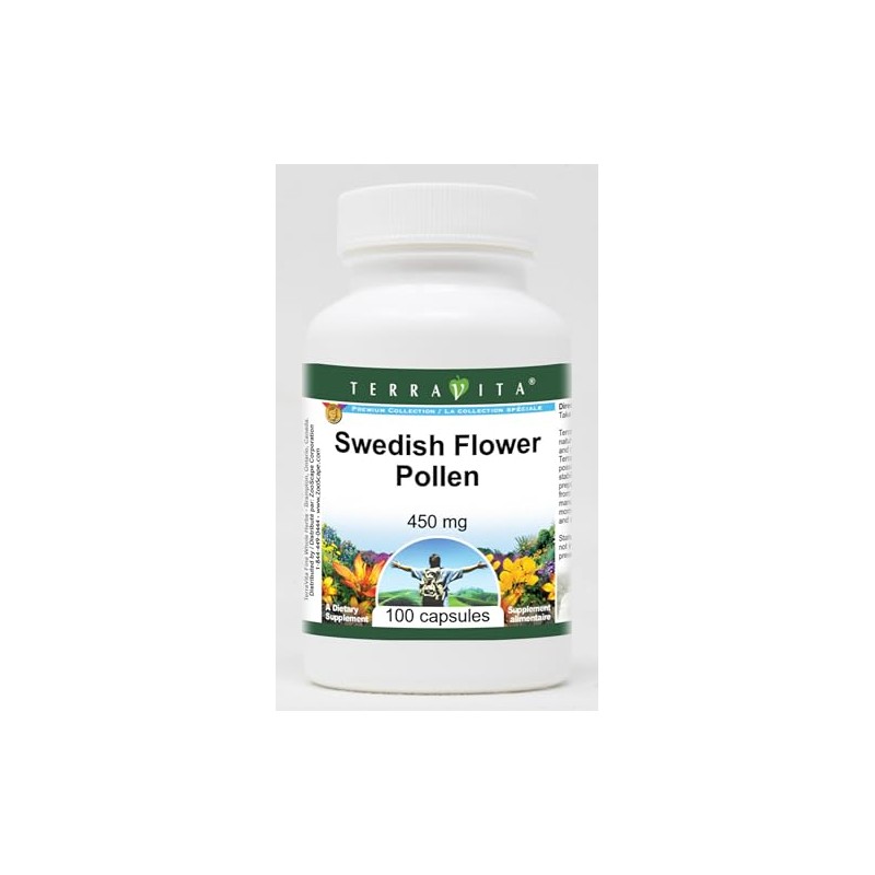 Swedish Flower Pollen - 450 mg (100 Capsules, ZIN: 521490)