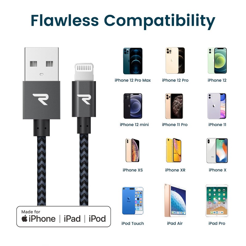Rampow Cable 1 m dark grey