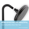 OFFO Shower Head Extension Arm 12 Inch, Matte Black S
