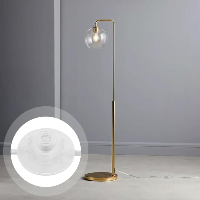 Asjeumt 6ft Foot Light Switch, Clear Floor Lamp Switches with