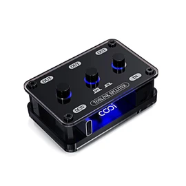 Digital Optical Audio Splitter 1 in 3 Out SPDIF Toslink Optical Splitter with Independent Channel Switch, Support Up to 192k/24Bit Compatible with LPCM2.0/DTS/Dolby-AC3 5.1 Channels