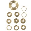 11Pcs Brass Template Router Guides Kit with Lock Nut Adapter