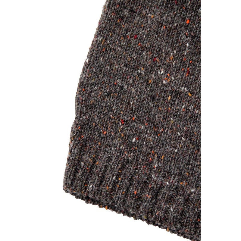 Aran Crafts Men's Irish Cable Knitted Wool Half Zip Sweater