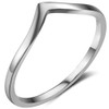 Jude Jewelers Stainless Steel Pointed Chevron Classical Simple Plain Statement