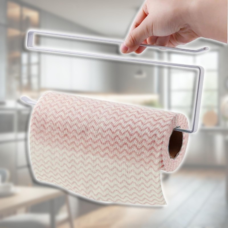 LMSAWK Pack of 2 Black Multifunctional Kitchen Roll Holder, High-Quality