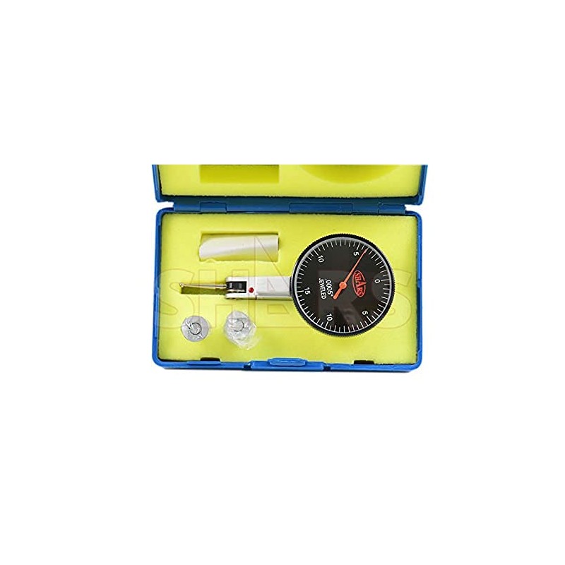 Shars .030" x .0005" Large Black Face Dial Test Indicator,
