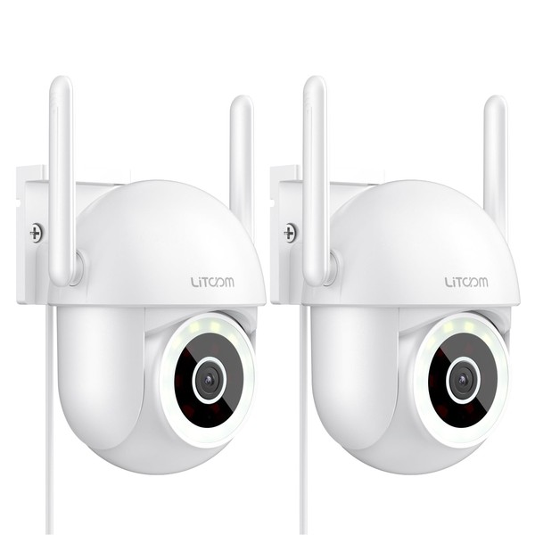 litokam 4MP Security Camera Outdoor, 2.5K Cameras for Home Security