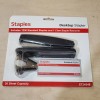Staples Desktop Stapler Full-Strip 20 Sheet Capacity Black with Remover