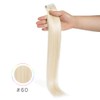 Silk-co 20" Tape in Real Human Hair Extensions #60 Platinum