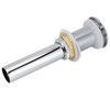Bathroom Sink Drain Electroplating Popup Wash Basin Drainer Stopper NonOverflow(Popup