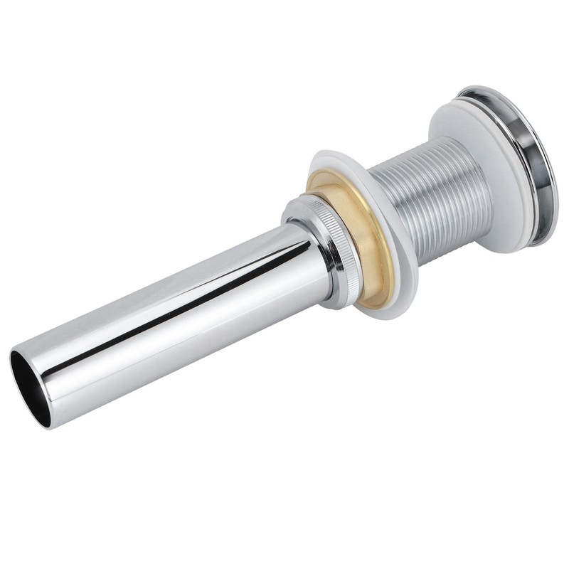 Bathroom Sink Drain Electroplating Popup Wash Basin Drainer Stopper NonOverflow(Popup