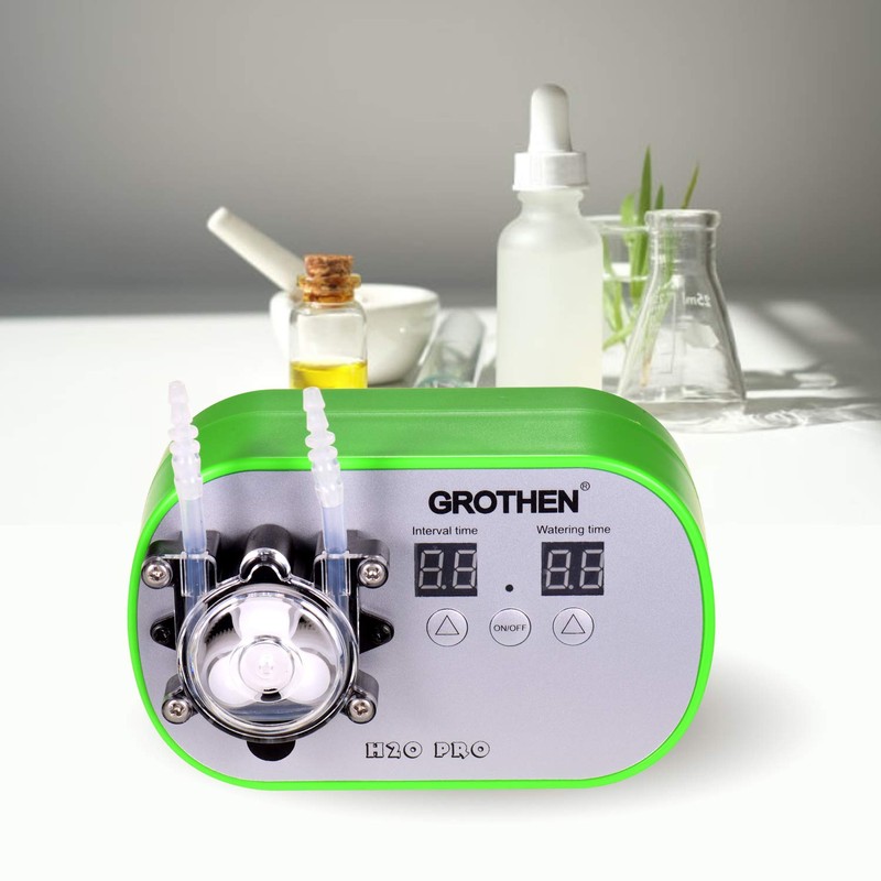 HXBER Timed Peristaltic Pump, Green, Plastic, Above Ground, 160ml/min, Aquarium,