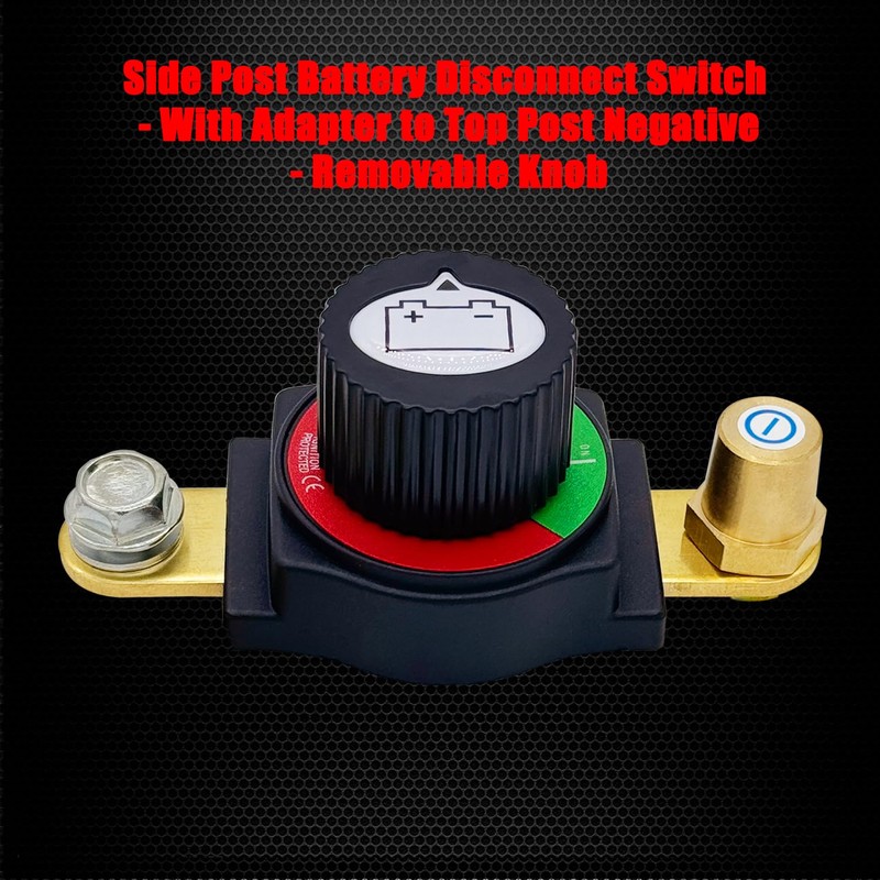 Ampper Side Post Battery Disconnect Switch 12V - 48V, Marine