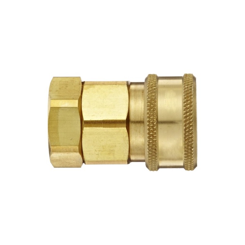 Snap-Tite BVHC8-8F Brass H-Shape Quick-Disconnect Hose Coupling, Sleeve-Lock Socket, 1/2"