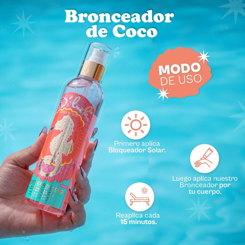 Bronceador Solar de Coco D'Luchi 250 ML | Tanning Oil