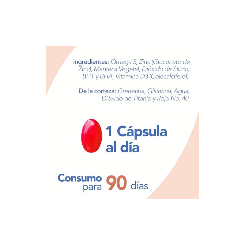 Natgel Zinc con Vitamina D3 y Omega 3