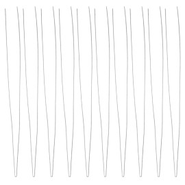 FoRapid 0.3mmx20cm Steel Wire Big Eye Embroidery Beading Needle f/ Jewelry Making 10 pcs