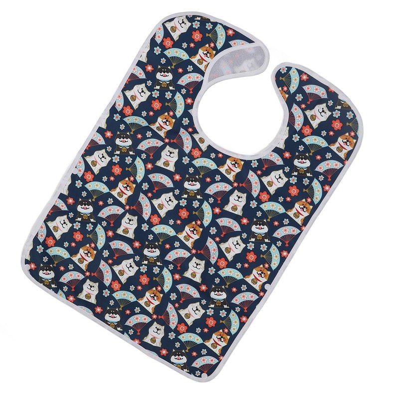 Eating Adults Bib Waterproof Reusable 3 Layers Washable Clothing Protector