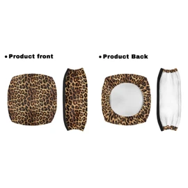 LedBack Leopard Print Rollator Walker Accessories 3 Pack Rollator Walker Seat and Backrest Rollbar Covers Soft Universal Walkers Seat Covers Organizer Pouch Storage