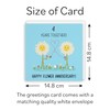 Hunts England - 4th Wedding Anniversary Card - Flower Anniversary